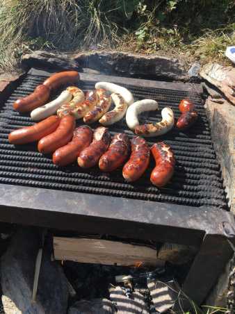 Enlarged view: grill with sausages